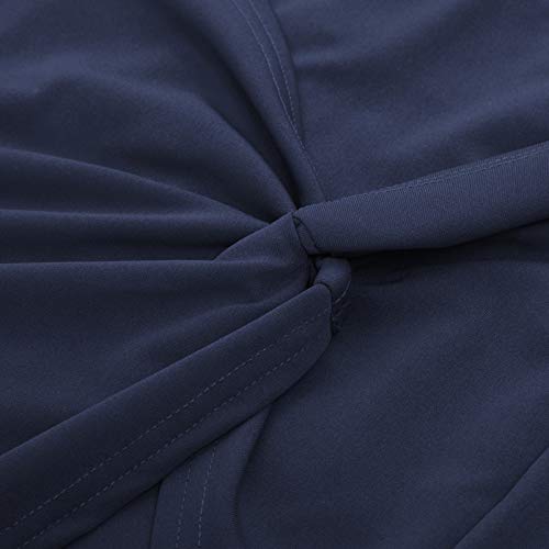 Image of Kate Kasin Wear to Work Pencil Skirts for Women High Waist Stretchy Knee Length Pencil Skirt(Navy Blue, X-Large)