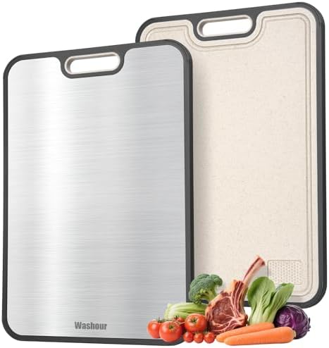 Titanium Cutting Board for Kitchen, Food Grade Titanium Cutting B...