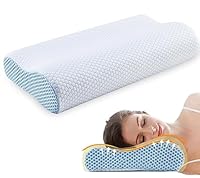 Ecosafeter 2026 New Upgrade Memory Foam Pillow- Cervical Orthopedic Deep Sleep Neck Pillow -Superior Comfort for Neck Shoulder Pain Sleeping with Cooling Pillowcase