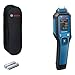Bosch Professional Pin-Feuchtemessgerät GMP 1-13 (misst 37 Holzarten und 10 Baustoffe, Schutzklasse IP 65, kontrastreiches LCD-Display, 2x AA-Batterie, Tasche)