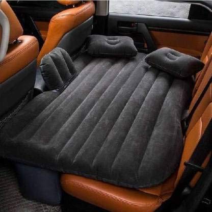 RKPSP Inflatable Travel Car Bed Air Sofa with Two Inflatable Pillow for Car Back Seat Fits Most Car Models SUV,MPV,Truck,Minivan (Black)-image-25