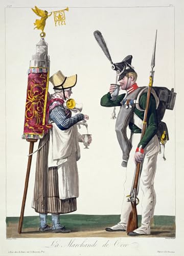 Affiche le vendeur de cacao Vernet toile de arts salon 60x90