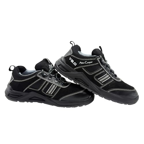 Image of Allen Cooper AC 1156, Special Edition Men's Sporty Safety Shoe, Black Suede Leather, ISI Marked with is:15298 Part 2