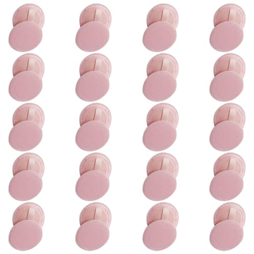 WOFASHPURET 20Pcs Velour Makeup Puff Fluffy Skin Friendly Powder for Loose Powder Application for Home and Salon Use Gentle Touch for Makeup Finish