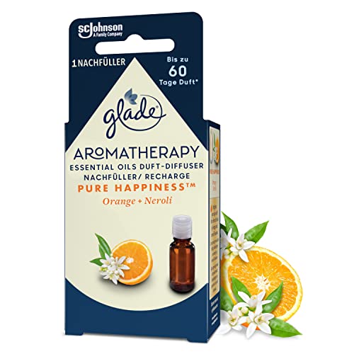 Glade Aromatherapy Essential Oils Duft-Diffuser Nachfüller Pure Happiness Orange + Neroli Aroma Diffuser 17 4ml