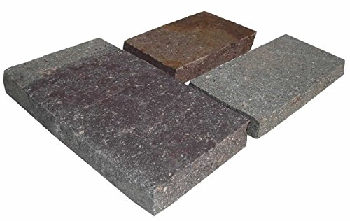 WUEFFE Piastrelle in Porfido - Pavimento Rivestimento mattonelle Pietra Giardino (Larghezza 25 cm., mq. 7)