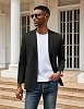 Chaqueta de traje deportiva ligera de dos botones, tejido casual para hombre 5