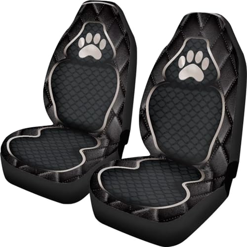 Housses siège auto patte de chien en cuir pour trajets confortables en SUV