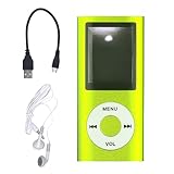 MP3 Player,Portable Multifunctional MP3 Digital Music Player,1.8 Inch LCD Music-Player with Earphone,Build-in Photo/Video Play/FM Radio/Voice Recorder/E-Book Reader(Memory Card Not Included)-Green