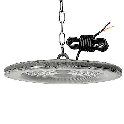 treoir 200W UFO LED High Bay Light, 24000LM LED Warehouse Lighting 6500K Cold White Industrial UFO Lamp