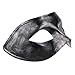 Coddsmz Mens Masquerade Masks Mardi Gras Mask Greek Roman Party Masks for Men Halloween Christmas Birthday Fashion Shows Celebration(Antique Silver)