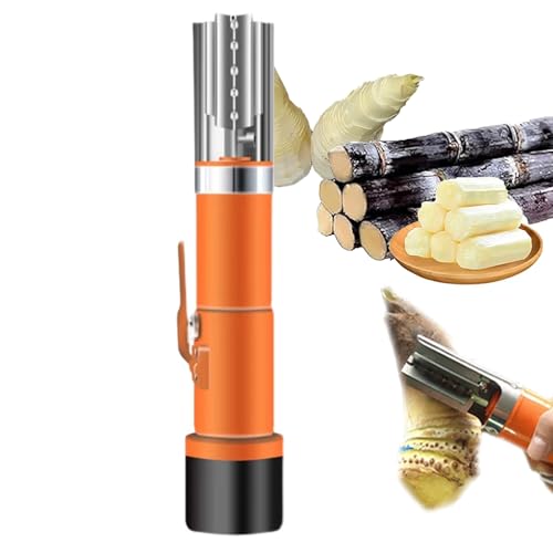 Máquina automática de raspado de caña de azúcar, pelador eléctrico para pelar rápidamente caña de azúcar, espárragos, calabaza y melón de invierno, impermeable y recargable