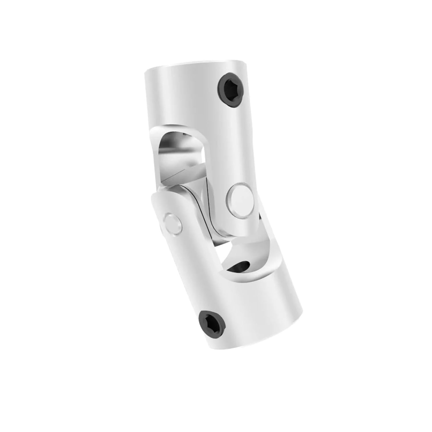 Mini Coupling D9L23 Universal Joint Diameter 9mm Length 23mm Ship Car Coupler Gimbal 1Pcs(Silver 3.17mm to 4mm)