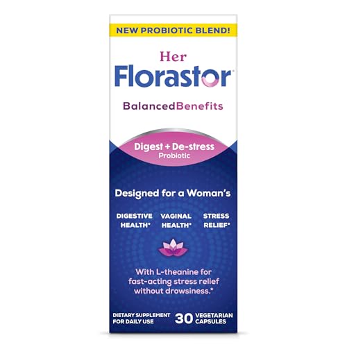 Florastor Probiotics for Women Digest and De-Stress 30 Capsules