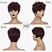 BOBCOO Pixie Cut Wig Short Wigs for Black Women Short Pixie cut Wigs for Black Women (Burgundy)