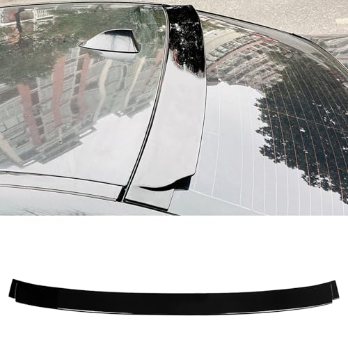KHK F10 Rear Window Roof Spoiler, Gloss Black Rear Top Spoiler Wings, ABS Material M4 Style Fits for BMW 5 Series F10 528i 535i 550i 535d M5 Sedan 2011-2016