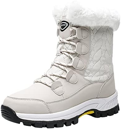 FGUUTYM 37-42 veterlaarzen voor dames, zwart, veterlaarzen voor dames, wit, slip-on schoenen, ritssluiting aan de zijkant, enkellaarzen, hoge halfhoog, westernrijlaarzen, outdoor rijlaarzen
