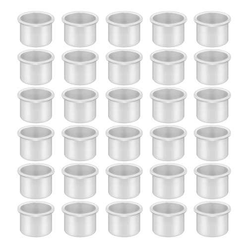 Kerzentüllen 40 STK Kerzenhalter für Stabkerzen Metall Kerzenständer Klein Kerzentülle Stabkerze DIY Kerzeneinsätze Stabkerzenhalter Kerzenteller für Kerzen Teelichter Baumkerzen Tafelkerzen (Silber)