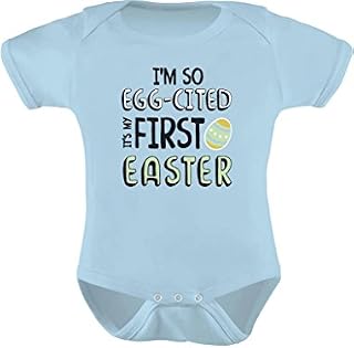 Tstars I'm So Egg-Cited It's My First Easter Baby Outfit Infant Baby Bodysuit