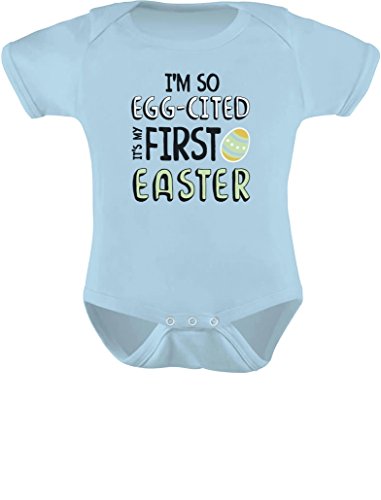 Tstars I'm So Egg-Cited It's My First Easter Baby Outfit Infant Baby Bodysuit