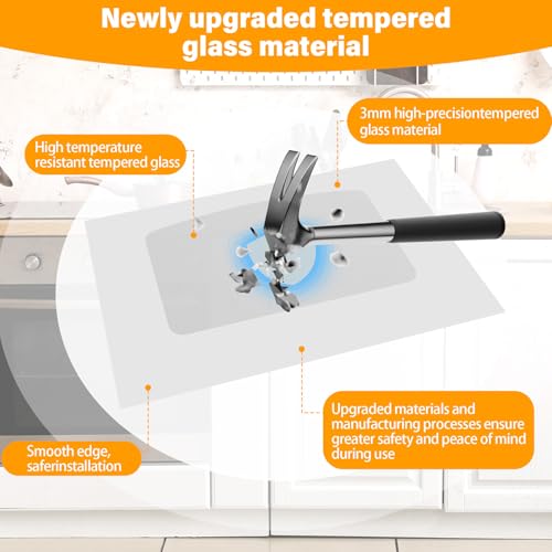 Image of UPGRADED WB57K10110 Outer Oven Door Glass Compatible with GE Stove Exterior Door Glass 29.6 inch x 18.7 inch WB57K10109 Range Oven Door Outer Panel Replacement EGR2000EM JGBP28DEM JGBP33DEM JGBS23DEM