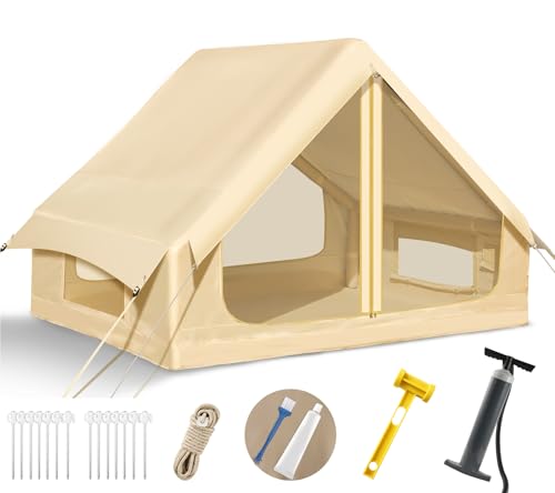 Carpa Inflable para Camping, 4 Personas, Beige