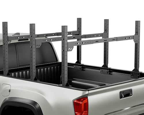 YZONA Adjustable Ladder Bed Racks Compatible with Tacoma/Silverado/Sierra/Ram/Tundra/Titan/Frontier/Colorado/Canyon/JT/Ford F-Series/Ranger/Maverick, Universal