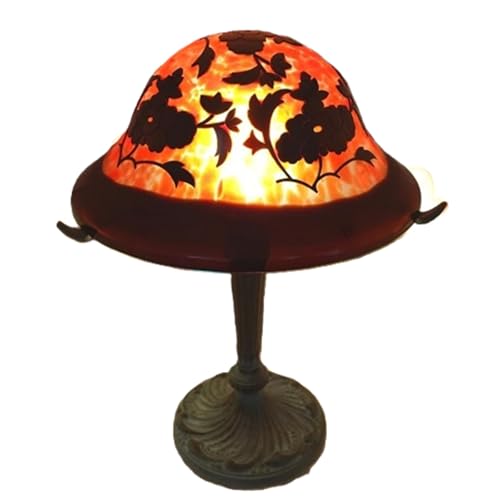 オリジナルガラス彫刻 レトロランプシェード