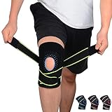Un Tamaño para Todos: El diseño de las correas con doble bucle de gancho es súper flexible para brindar un ajuste completo de la hermeticidad; Nuestra rodillera es una opción perfecta para usar tanto en la rodilla izquierda como en la derecha para hombres y mujeres