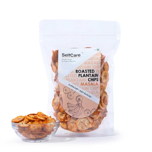 Image of SelfCare By Suman Agarwal Roasted Plantain Chips - Masala Pack of 1 125g | Healthy - Gluten Free | Savoury - Snack - Namkeen - Grocery | Mid Day - Workout - Tea time Snacking | Jain & Travel Friendly