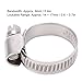 10Pcs Hose Pipe Clips Clamp 304 Stainless Steel Fastener German Style with Hole 14 27mm Durable Rust Proof for Automotive Industrial Plumbing Applications