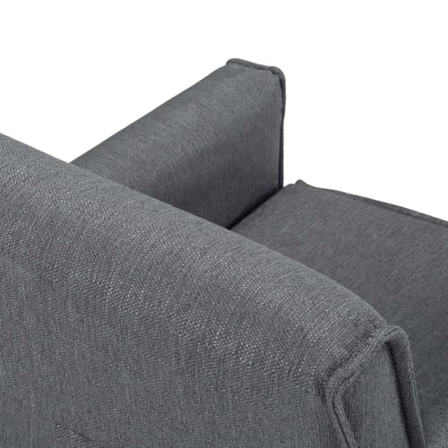 Sillón Estilo Moderno Gris con Estructura Metálica miniatura 6