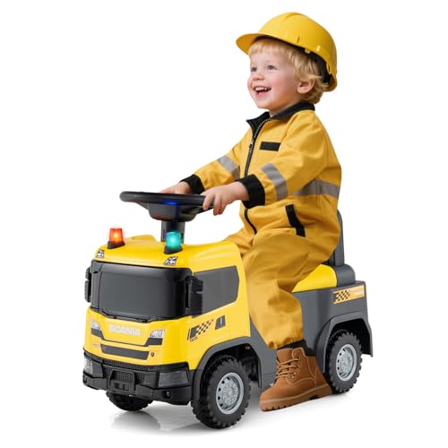 【Divertimento Cavalcabile】 Questa auto fa muovere i bambini dai 18 mesi in su con un’altezza del sedile adatta alle gambe dei piccoli e un limite di sterzata di 50° che evita curve troppo brusche. Ruote che scorrono dolcemente e design anti-ribaltamento rendono ogni giro in casa sicuro e stabile.