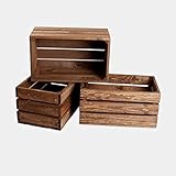  rebajas ofertas navideña lote conjunto Pack 3 cajas madera tono envejecido 50x30x25 cm ideal para regalo decorativas opcion de elegir varios tonos cajón fruta almacenaje