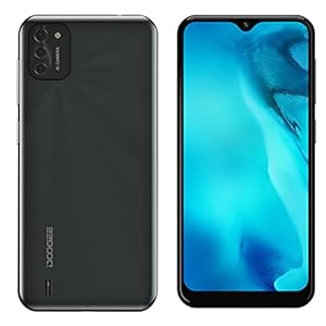 DOOGEE X93 3G Téléphone Portable Débloqué Pas Cher – 6,1 Pouces HD+ Ecran, Android 10 Smartphone Quad-Core 2 Go RAM 16 Go ROM, Caméra Triple 8MP, Dual SIM GPS 4350mAh, Déverrouiller Le Visage Noir