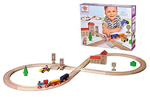 Eichhorn 100001262 - Houten spoorbaan trein, 8-delig, FSC-gecertificeerd beukenhout, vanaf 3 jaar - Image 3