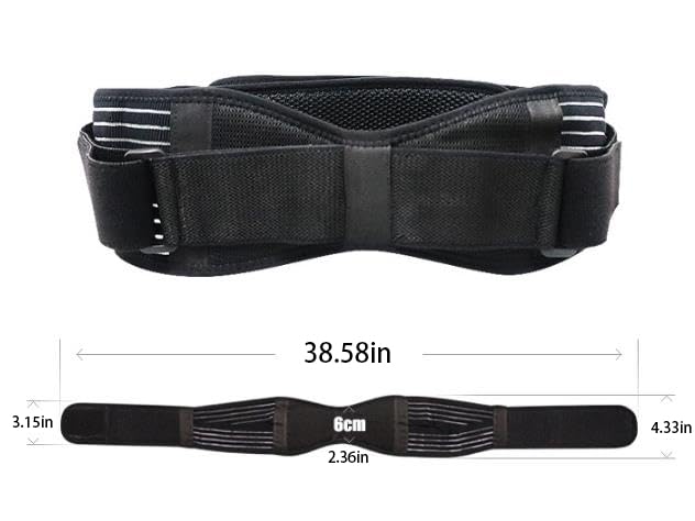Faja sacroilíaca ajustable para alivio de dolor lumbar miniatura 7