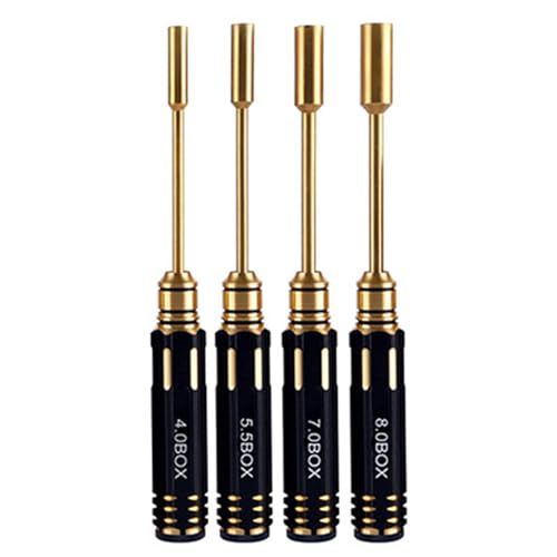 4Pcs Hexagon Screwdriver Tool Set for Remote Aircraft Model Car Screwdriver Handle for Holding Bit Screws Electronic Assembly Ki