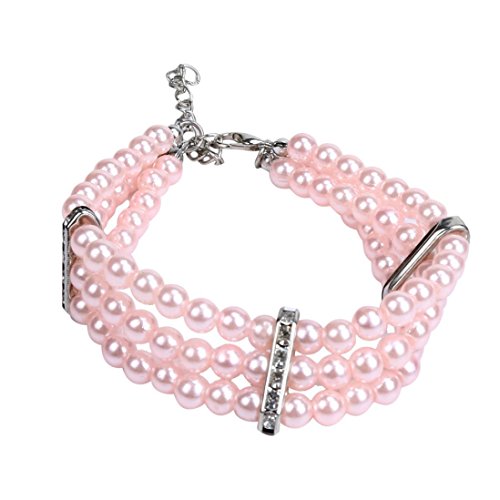 Haustier Halskette Rosennie Diamant Perle Schmetterling Anhänger Haustier Halskette Halsband Hund Schmuck Niedlich Hundehalsband Halsband Hund Schmuck Diamant Anhänger Haustier Katze Halskette Cover