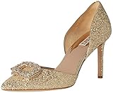 Lederfutter. Badgley Mischka Damen Gaiana Pumps, Gold (Platino (Gold) Glitter), 39.5 EU