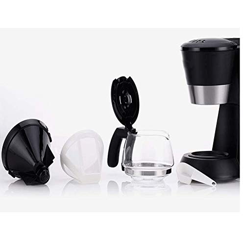 FCYIXIA Cafetera - Cafetera con Interruptor de Taza de café con cafetera de Filtro de Tono Dorado, Negro - Imagen 6