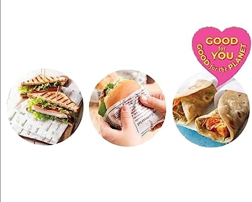 Image of Finishwrap Food Wrapping Butter Paper| Multipurpose Greaseproof Microwave, Oven Safe & Food Grade Butter Papers| Printed Food Wrapping Butter Paper Roll 1 Kg (100 Meter) (Pack of 1)