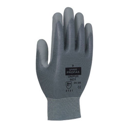 Uvex 60944 9 Unipur 6631 Safety Glove, Size: 9, Grey