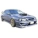 IKON MOTORSPORTS Fog Lights Cover Compatible With 1997-2001 Subaru Impreza, STI Style Black ABS Replacement Front Off Road Fog Driving Light Cover, 1998 1999 2000