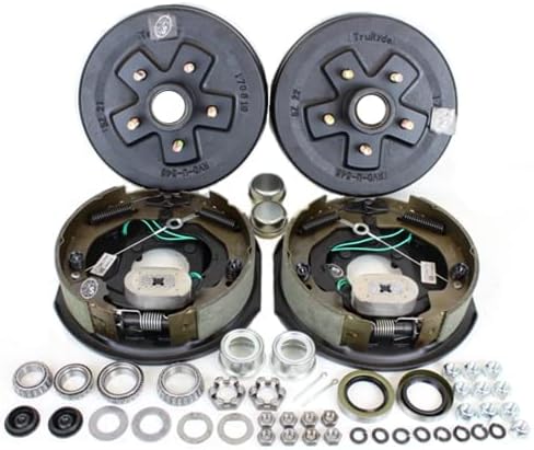 Southwest Wheel 3,500 lbs. Trailer Axle Self Adjusting Electric Brake Kit 5-4.5" Bolt Circle