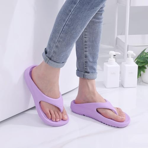 Image of shevalues Orthopedic Sandals for Women Arch Support Recovery Flip Flops Pillow Soft Summer Beach Shoes