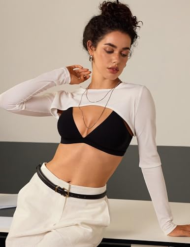 Vertvie Wireless Triangle Bralettes for Women Unlined Seamless Plunge Bras No Underwire Sexy Unpadded Tshirt Bra(Black,Medium)2