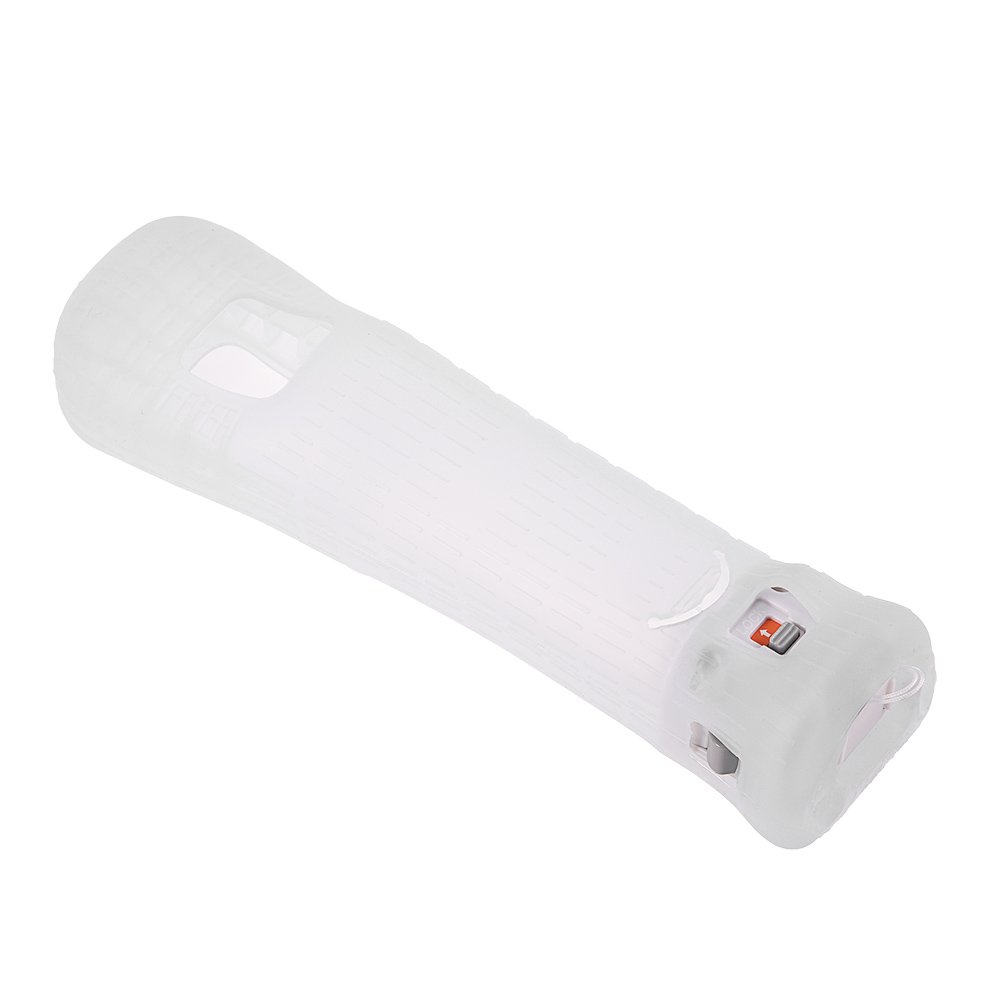 ciciglow Adattatore Motion Plus per Wii, adattatore sensore Motion Plus + custodia, custodia adattatore Motionplus, realizzato in silicone morbido, plug & play, per telecomando Wii(bianco)