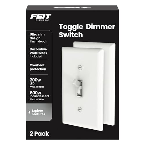 Feit Electric Dimmer Switch for Dimmable LED Light Bulbs, Single
