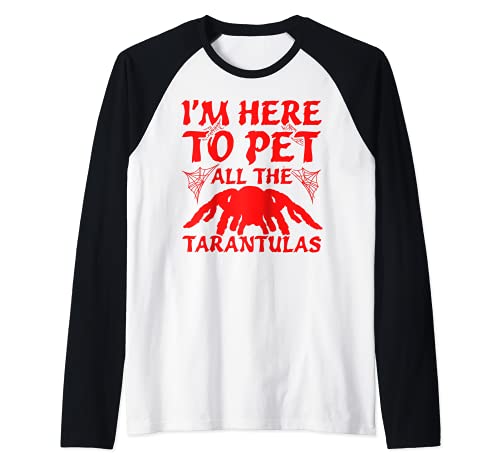 Tarántulas Araña Espeluznante Camiseta Manga Raglan
